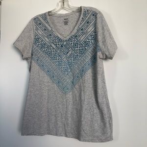 Grey 🦄 T - shirt with ombré pattern
